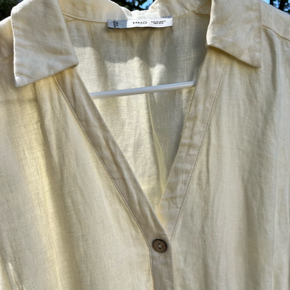 Mango Light Cream Blouse